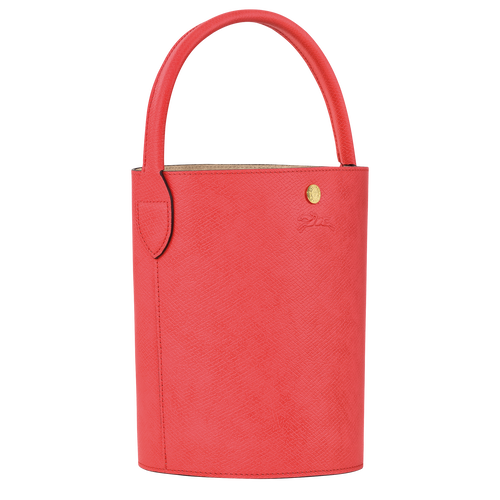 Épure S Bucket bag , Strawberry - Leather - View 3 of  6