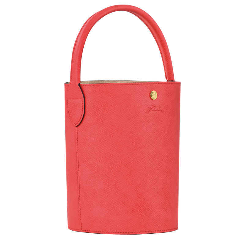 Épure S Bucket bag , Strawberry - Leather  - View 3 of  6