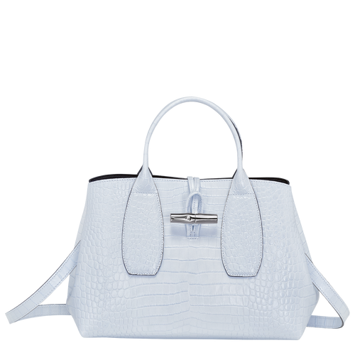 Top handle bag M Roseau Sky Blue (10058HTS028) | Longchamp US Top handle bag M Roseau Sky Blue (10058HTS028) | Longchamp US