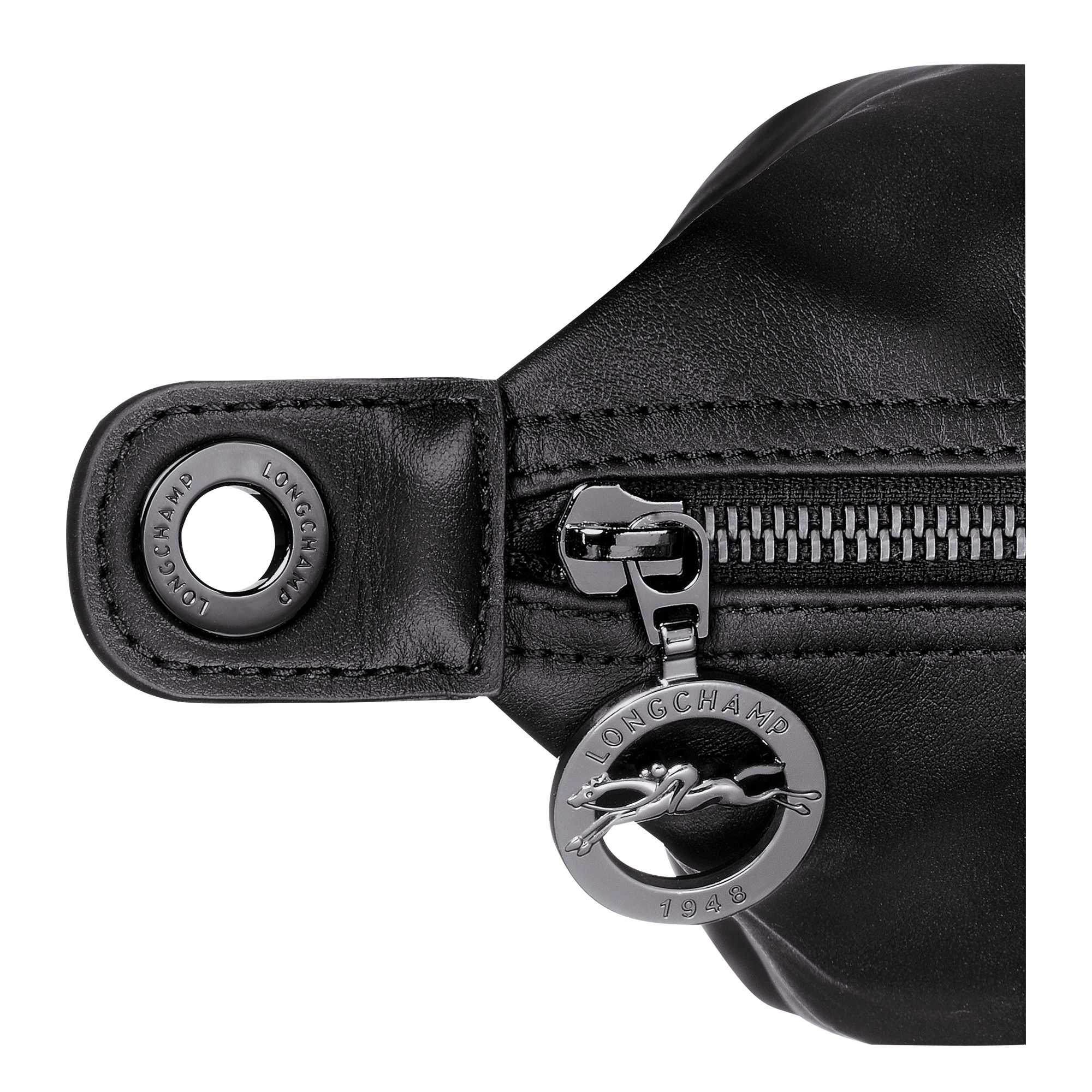 Le Pliage Xtra Schultertasche M, Schwarz