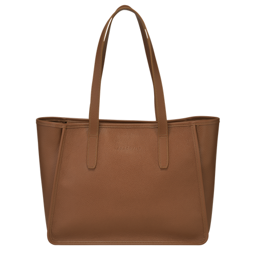 Le Foulonné L Tote bag Caramel - Leather | Longchamp US