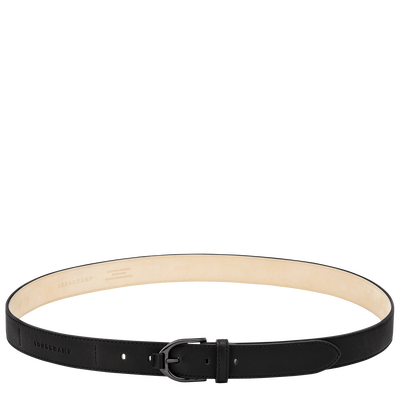 Longchamp 3D Ladies' belt Black - Leather | Longchamp US