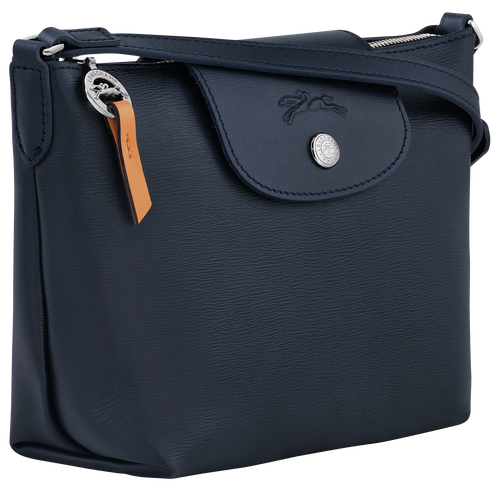 Le Pliage City XS Crossbody bag , Navy - Canvas - View 3 of 4