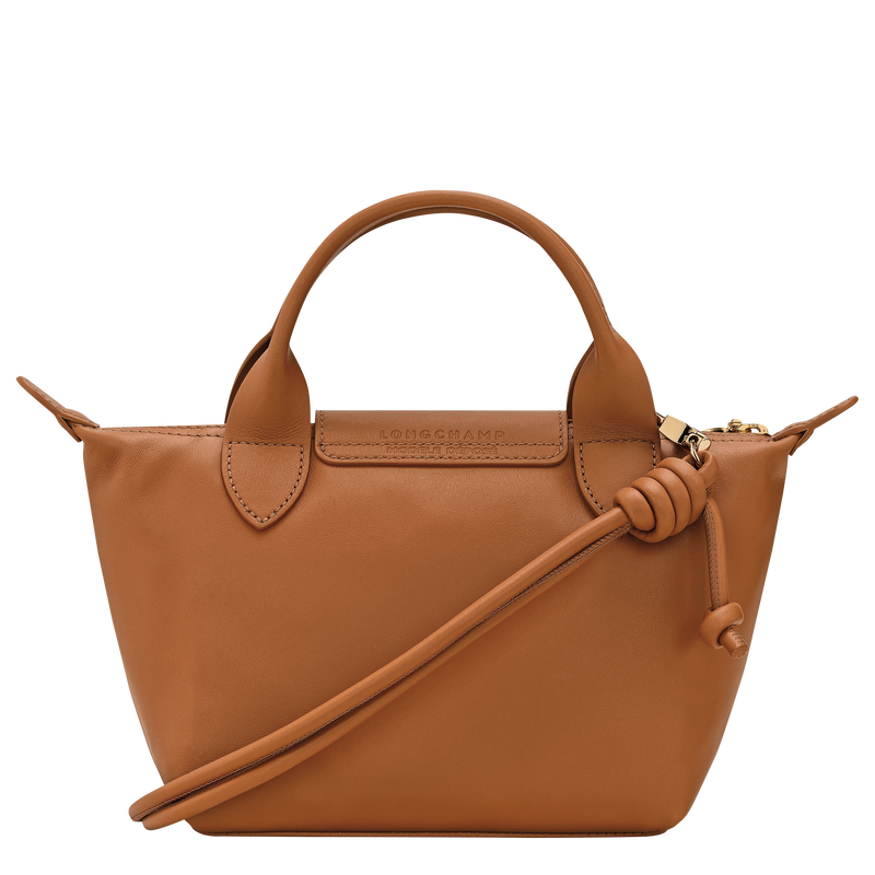 Le Pliage Xtra XS Handbag , Cashew - Leather  - View 4 of  5