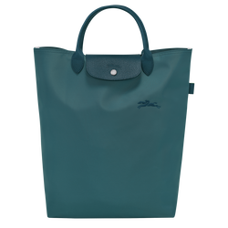 Le Pliage Green 肩揹袋 M , 孔雀藍 - 帆布