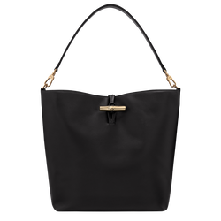 Le Roseau M Hobo bag , Black - Leather