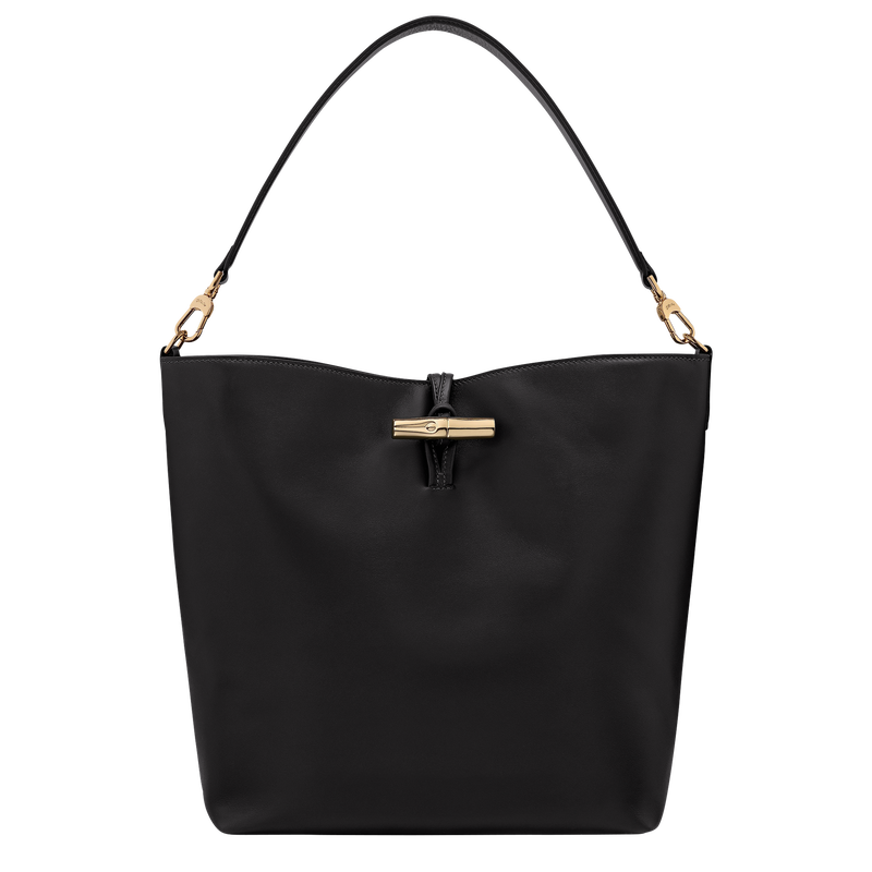 Schultertasche M Le Roseau , Leder - Schwarz  - Ansicht 1 von 5