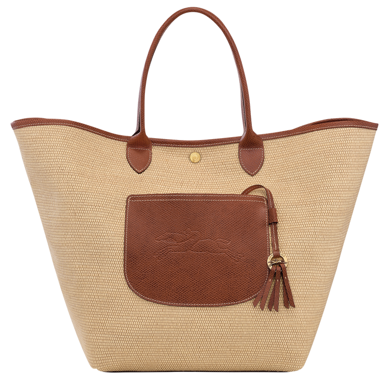 Le Pliage Collection L Basket bag , Brown - Canvas  - View 1 of 5