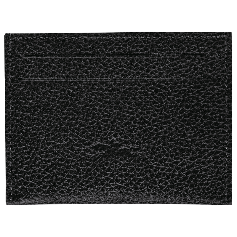 Le Foulonn&eacute; Tarjetero , Cuero - Negro  - Vista 3 de 4