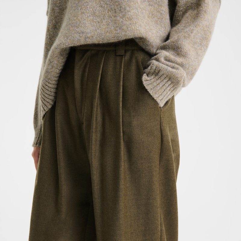 Trousers , Olive - Flannel  - View 4 of  5