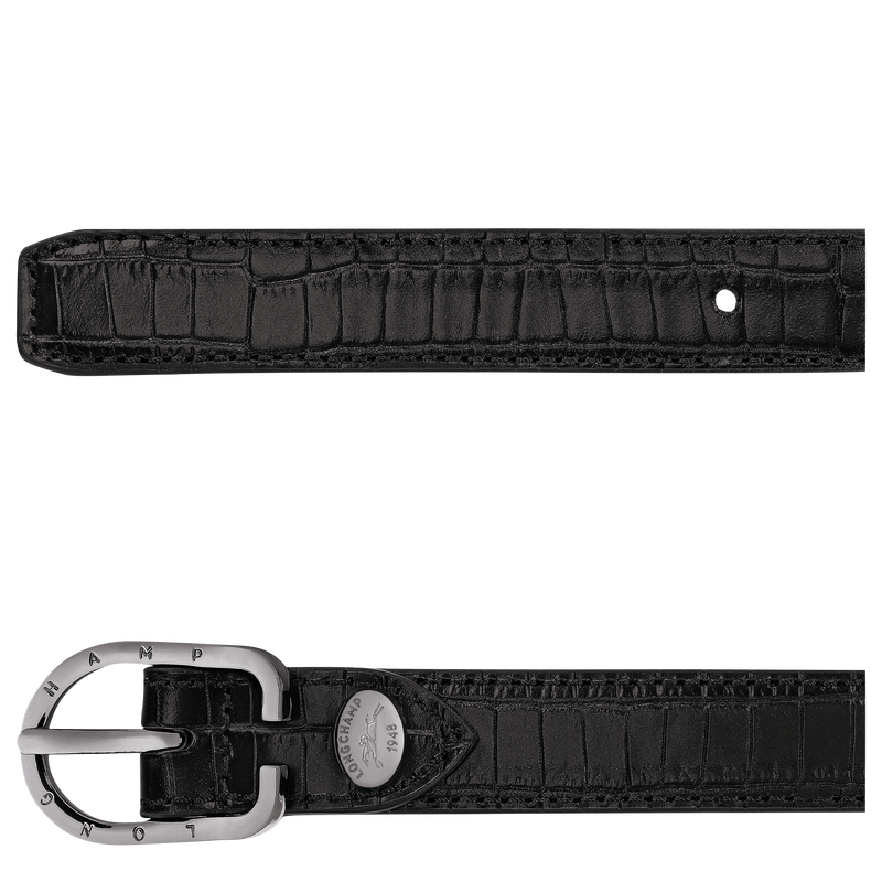 Ladies' belt , Black - Leather  - View 3 of  3