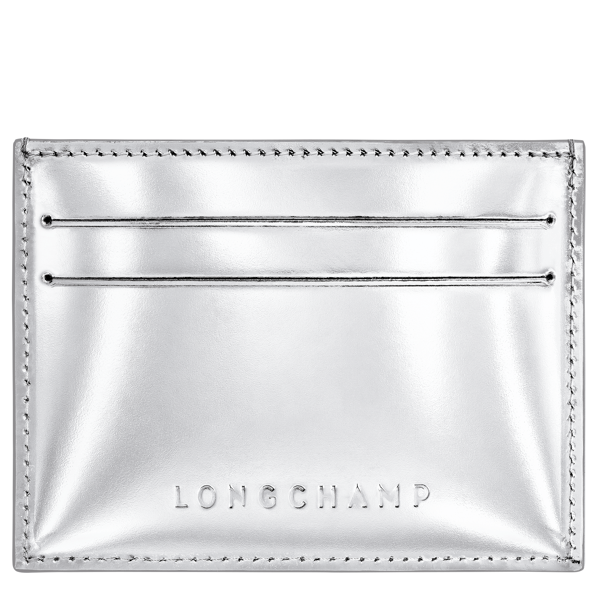 Le Roseau Card holder, Silver