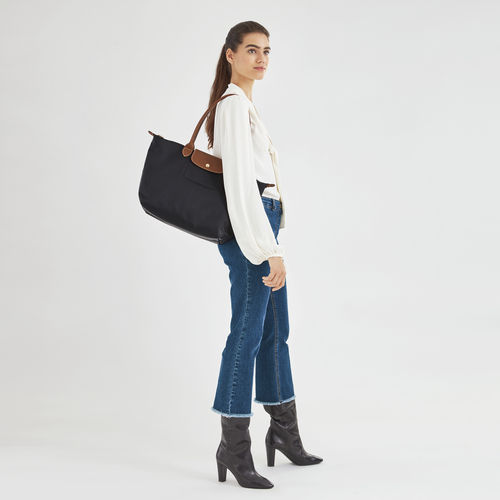 Grant virtual formal Tote bag L Le Pliage Original Black (L1899089001) | Longchamp US