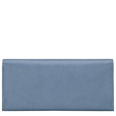 Épure Long continental wallet , Slate - Leather