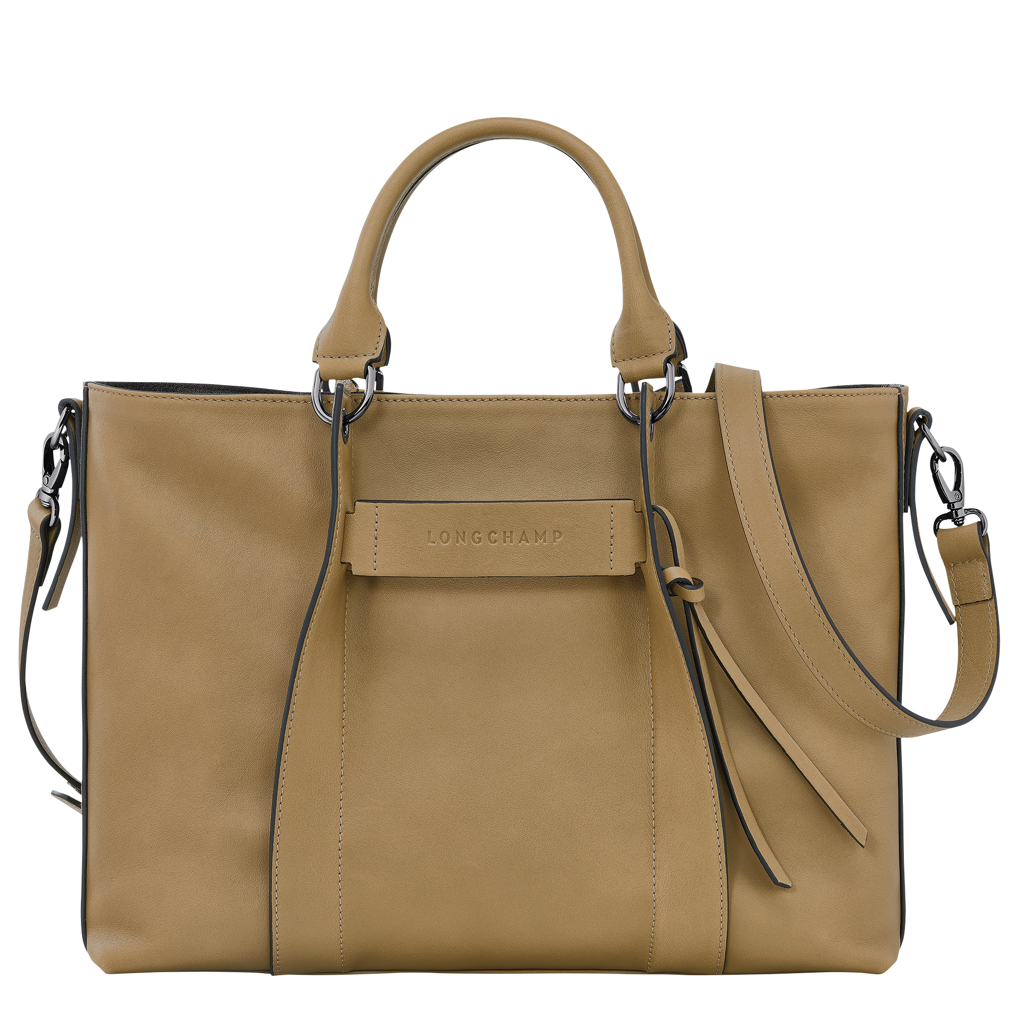 Longchamp 3D Handbag M, Tobacco