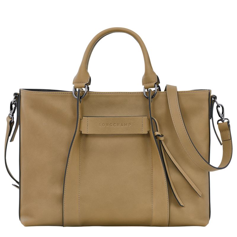 Longchamp 3D L Handbag , Tobacco - Leather  - View 1 of 4