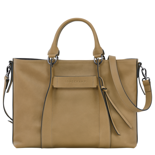 Longchamp 3D L Handbag , Tobacco - Leather - View 1 of 4