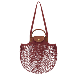 Le Pliage Filet L Mesh bag , Mahogany - Canvas