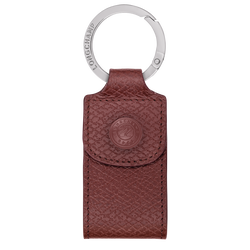 Le Pliage Original Key ring , Burgundy - Leather