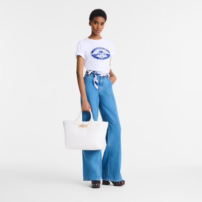 Le Roseau Tote bag , Ecru - Canvas