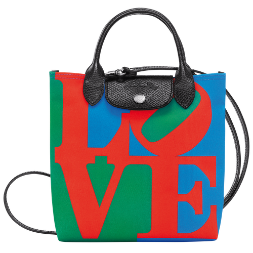 Longchamp x Robert Indiana 系列 斜背袋 XS , 紅色 - 帆布 - 查看 1 4