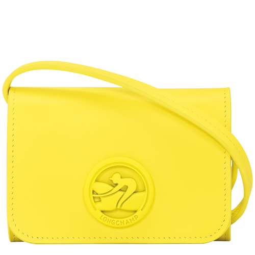 박스 트롯(Box-Trot) 가죽 레이스 동전지갑, 레몬