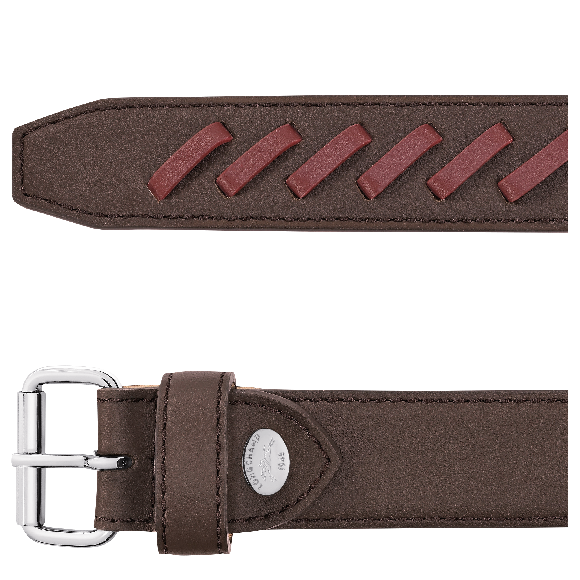 Utility Ladies' belt, Mocha/Burgundy