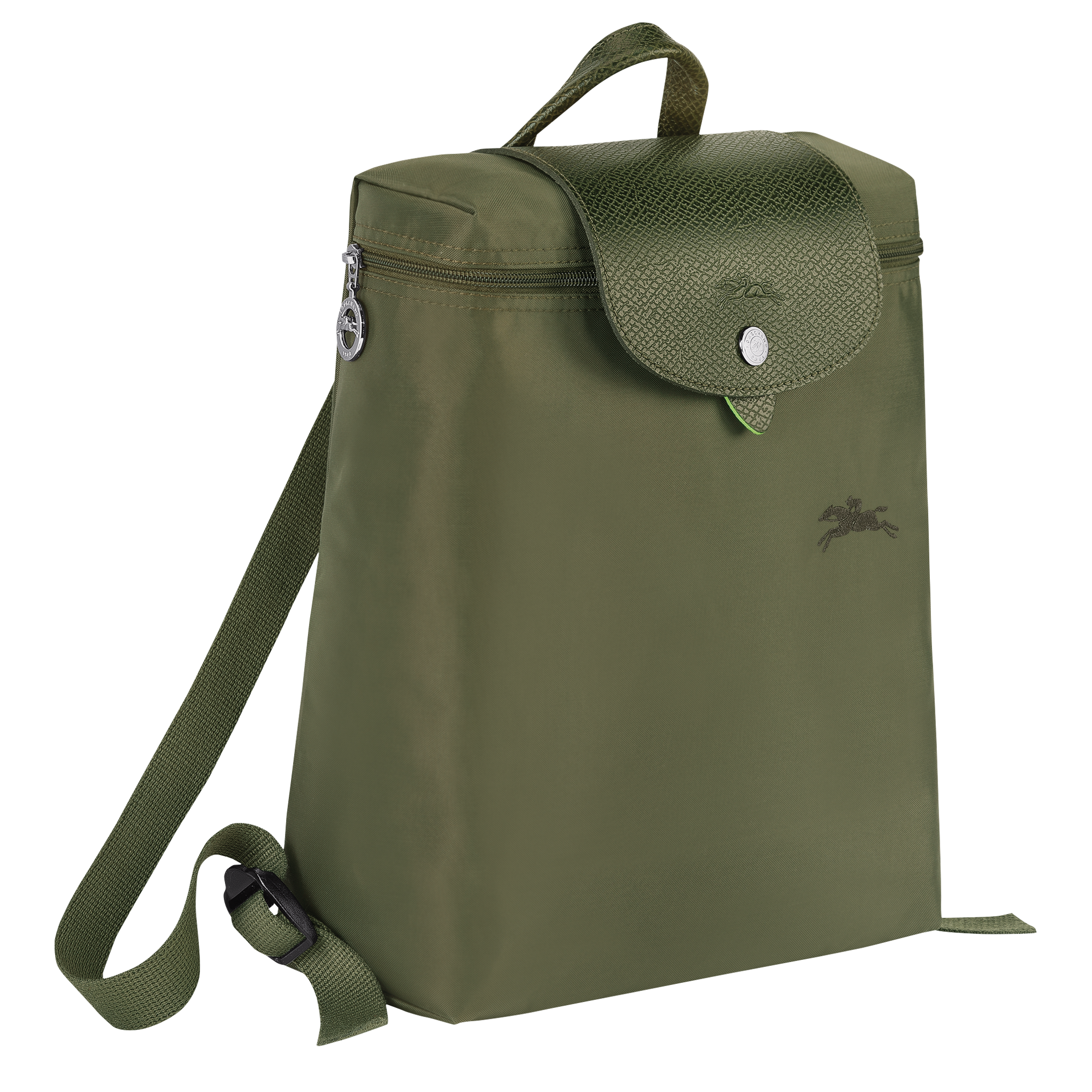 Longchamp Le Pliage Green Small Recycled Canvas Backpack Lagoon Green New