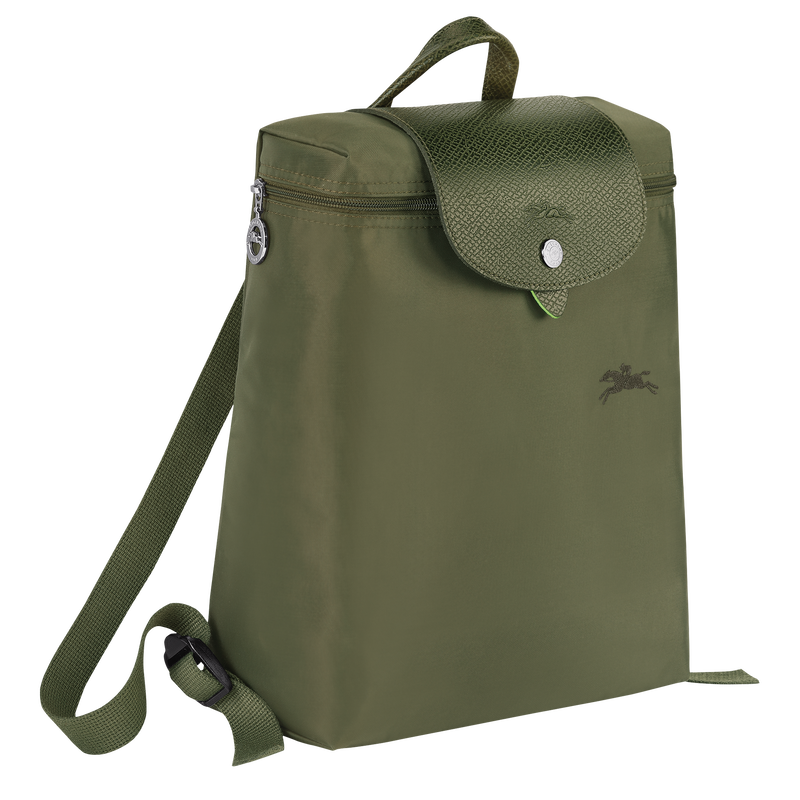 Le Pliage Green Mochila M , Lona reciclada - Bosque  - Vista 3 de 6