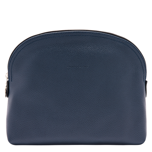 Le Foulonné Toiletry case , Navy - Leather - View 1 of  3