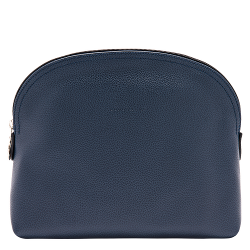 Beauty-case Le Foulonné , Pelle - Blu Navy - View 1 of  3