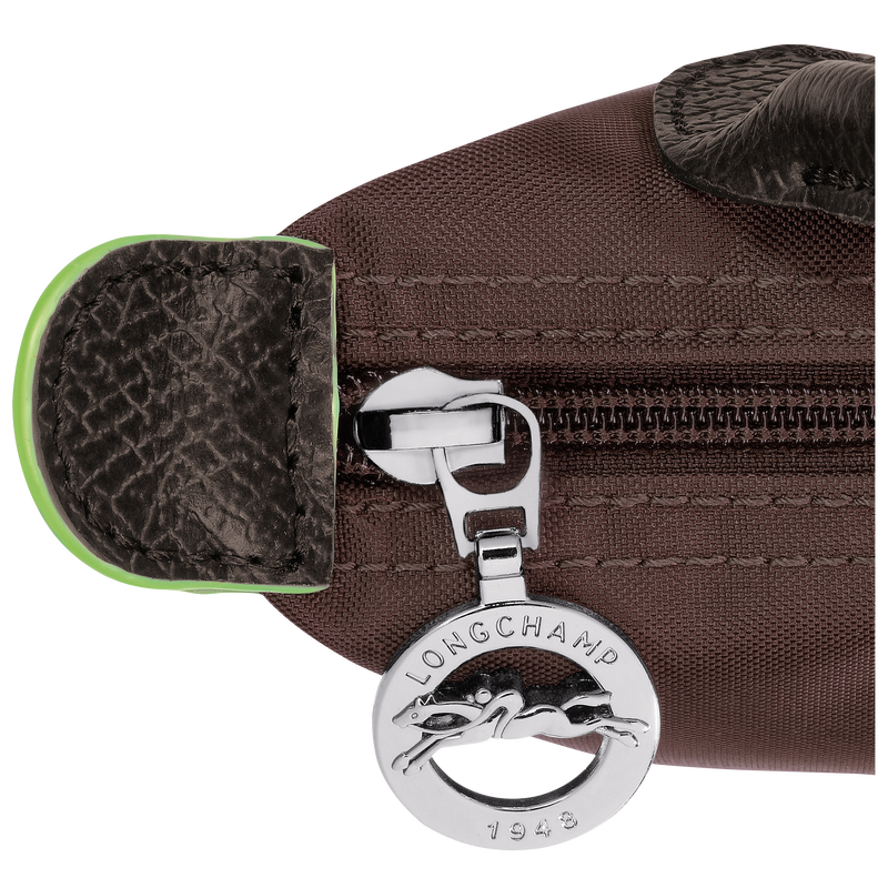 Le Pliage Green Pouch with handle , Mocha - Recycled canvas  - View 6 of  6