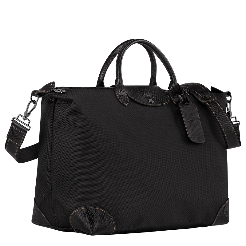 Reisetasche L Boxford , Recyceltes Canvas - Schwarz  - Ansicht 3 von 6