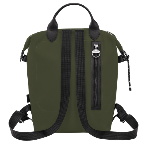 Rucksack L Le Pliage Energy , Recyceltes Canvas - Khaki - Ansicht 4 von 5