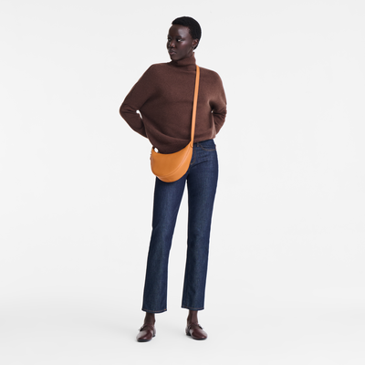 Le Foulonné S Crossbody bag , Amber - Leather