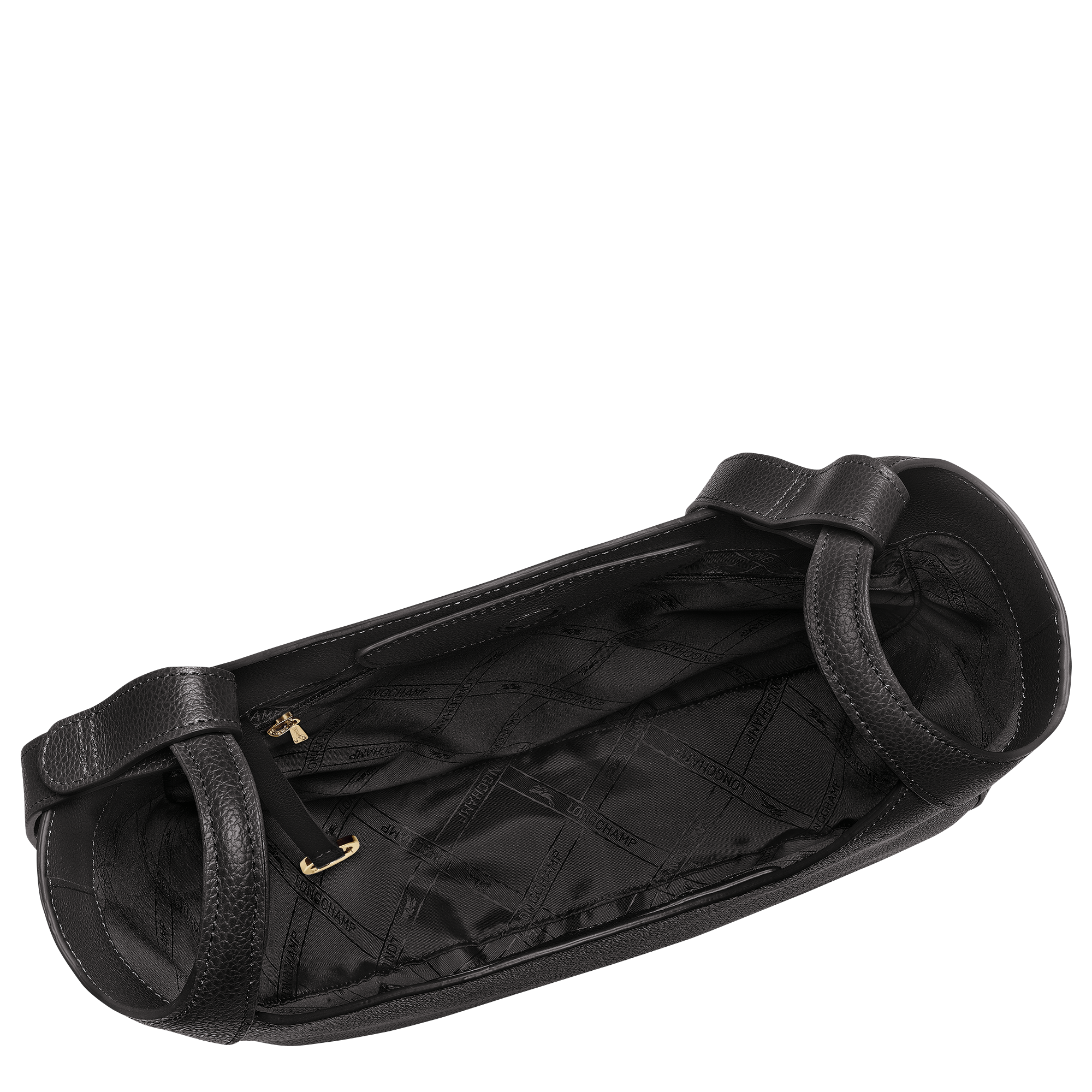 Le Foulonn&eacute; Hobo bag L, Black