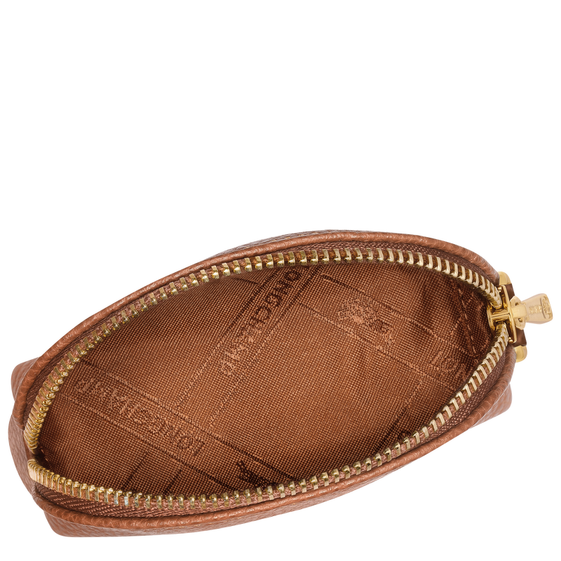 Le Foulonné Coin purse , Caramel - Leather  - View 3 of  4