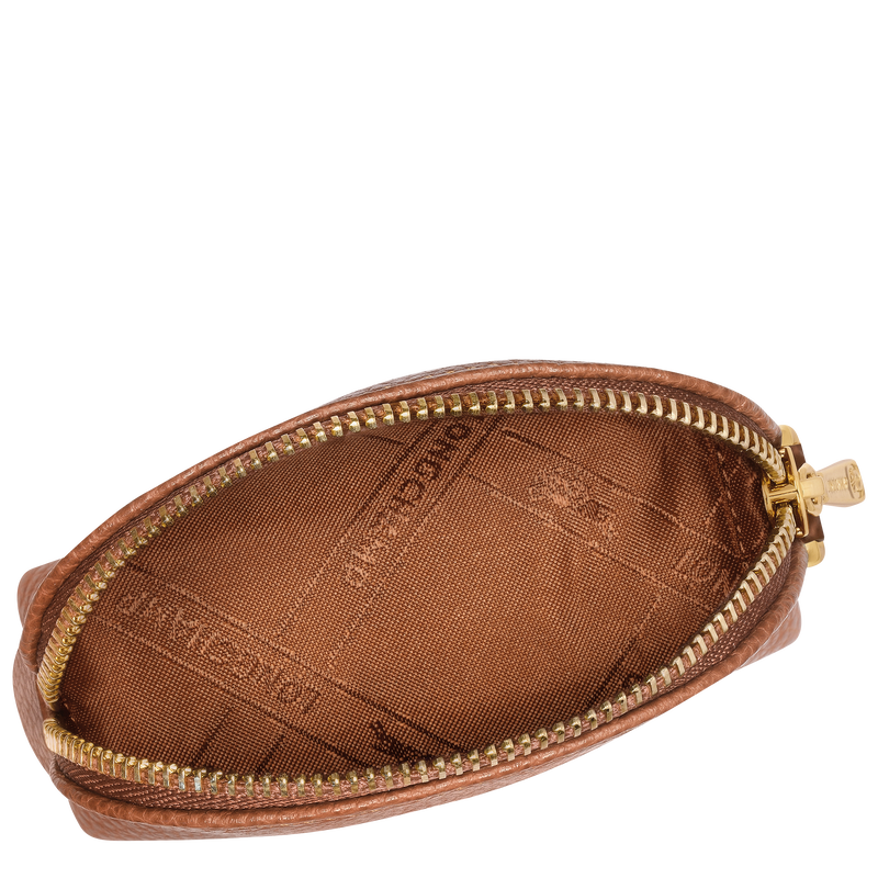 Le Foulonné Coin purse , Caramel - Leather  - View 3 of  4