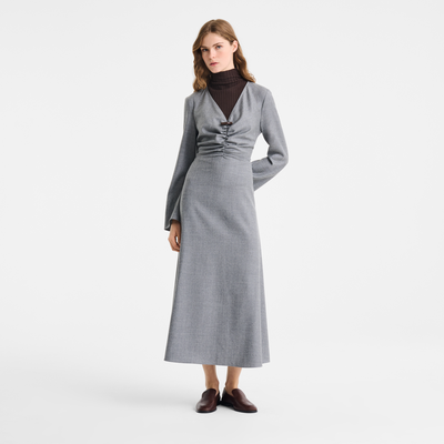 Robe , Flanelle - Gris