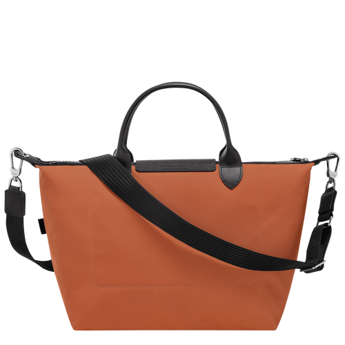 Le Pliage Energy Tas met handgreep aan de bovenkant L , Bruin - Gerecycled canvas - Weergave 4 van  6