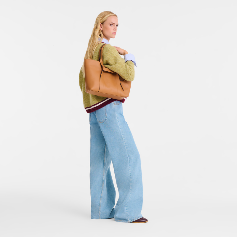 Borsa da spalla L Longchamp 3D , Pelle - Naturale  - View 2 of  5