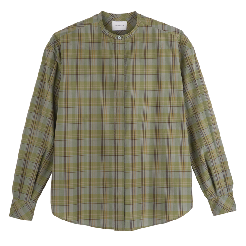 Shirt , Lichen - Plaid poplin  - View 1 of  4