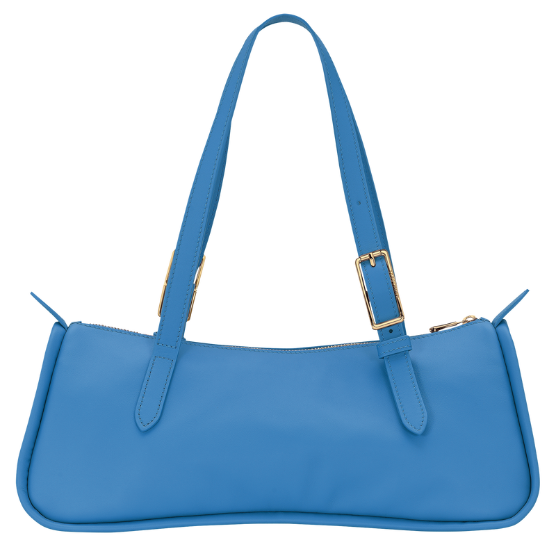 Looong Bolso de hombro L , Cuero - Azur  - Vista 3 de 5
