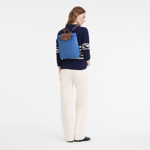 Le Pliage Original M Backpack , Cobalt - Recycled canvas - View 2 of 6