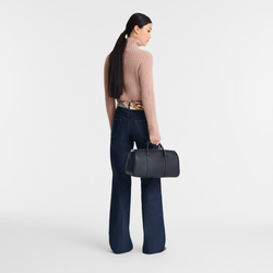 Daylong L Handbag , Black - Leather