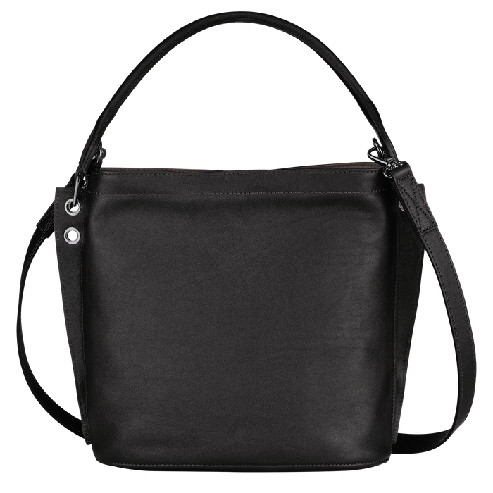 Longchamp 3D 斜背袋, 黑色
