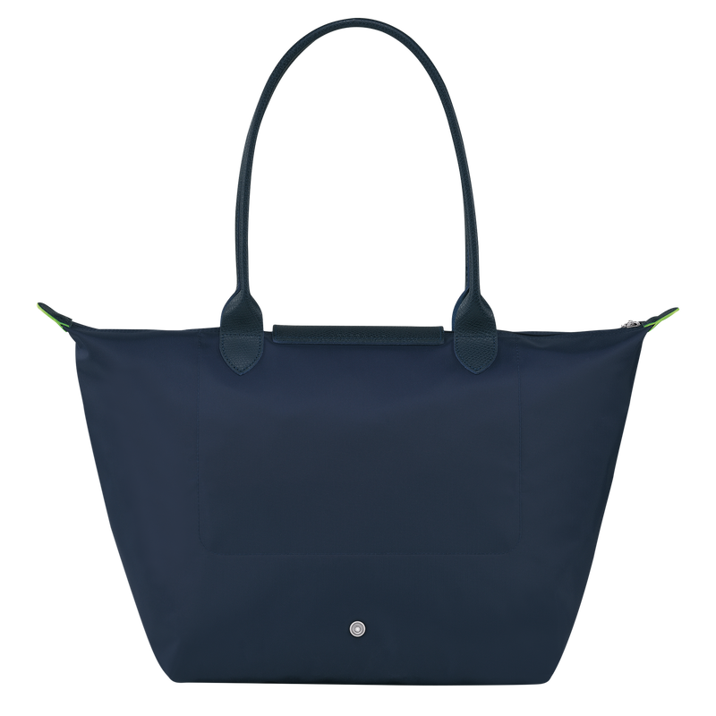 Le Pliage Green L Tote bag , Navy - Recycled canvas  - View 4 of 5