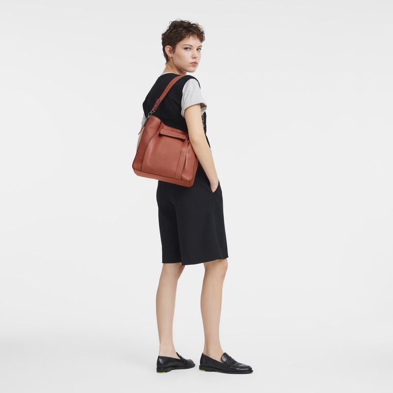 Longchamp 3D M Hobo bag , Sienna - Leather  - View 2 of  6