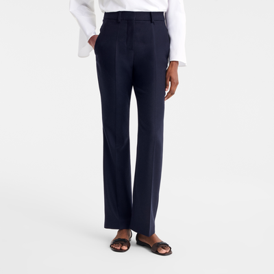 Broek , Marineblauw - Flanel