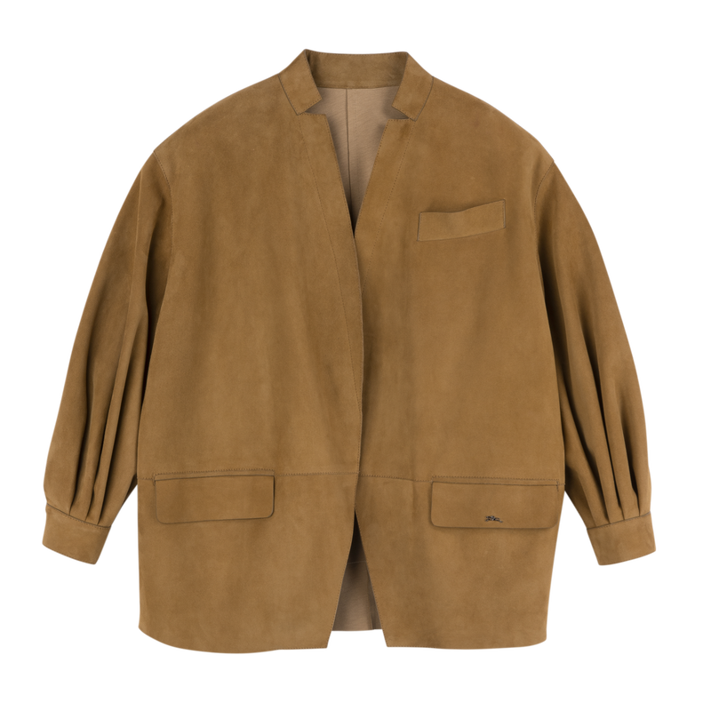 Jacke , Leder - W&uuml;stensand  - Ansicht 1 von 5